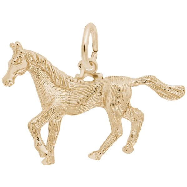 Golden Horse Charm